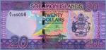 Соломоновы Острова 20 долларов  ND (2017) Pick# 34