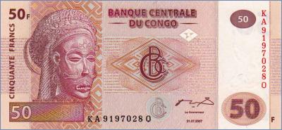 Конго 50 франков  2007 Pick# 97