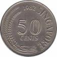  Сингапур  50 центов 1982 [KM# 5] 