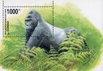 Заир  2002 «Охрана диких животных. Восточная равнинная горилла» (блок)