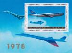 Северная Корея  1978 «Авиалайнеры» (блок)
