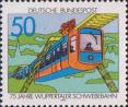 ФРГ  1976 «75-летие Вуппертальской подвесной дороги»