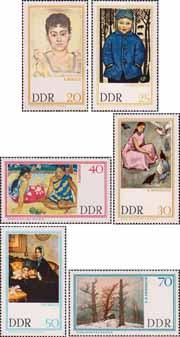 ГДР  1967 «Репродукции картин из Музея новой живописи в Дрездене»