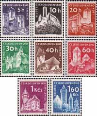 Чехословакия  1960 «Стандартный выпуск. Крепости и замки»