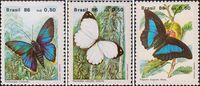 Бразилия  1986 «Охрана природы. Бабочки»