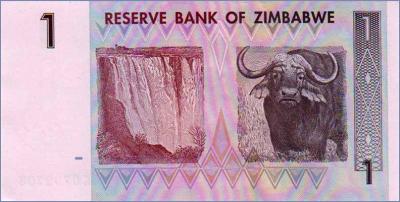 Зимбабве 1 доллар  2007 Pick# 65