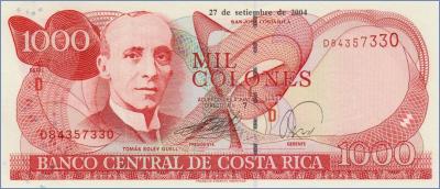 Коста-Рика 1000 колонов  2004 Pick# 264e