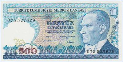 Турция 500 лир  1983 Pick# 195