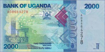 Уганда 2000 шиллингов  2010 Pick# 50