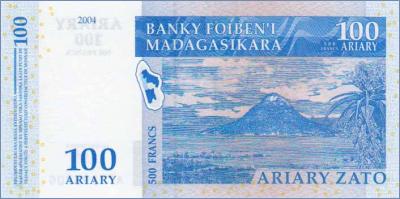 Мадагаскар 100 ариари  2004 Pick# 86a