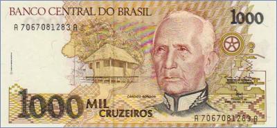 Бразилия 1000 крузейро   1991 Pick# 231c