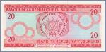 Бурунди 20 франков  2007 Pick# 27d