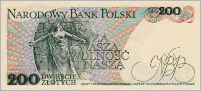 Польша 200 злотых  1988.12.01 Pick# 144c
