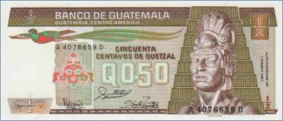Гватемала 0.5 кетсаля   1987 Pick# 65