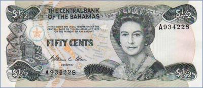 Багамские острова 50 центов  1974 Pick# 42a