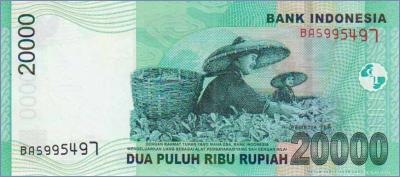 Индонезия 20000 рупий  2004 Pick# 144a