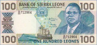 Сьерра-Леоне 100 леоне   1990 Pick# 18c