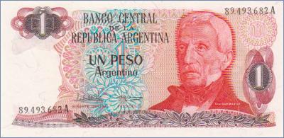 Аргентина 1 песо  1983-1984 Pick# 311a