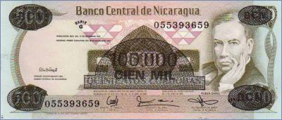Никарагуа 100000 кордоб  1987 Pick# 149