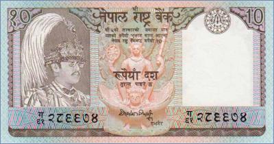 Непал 10 рупий  ND (1985-87) Pick# 31a