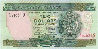 Соломоновы Острова 2 доллара  ND (1997) Pick# 18
