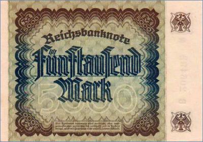 Германия 5000 марок  1922 Pick# 81