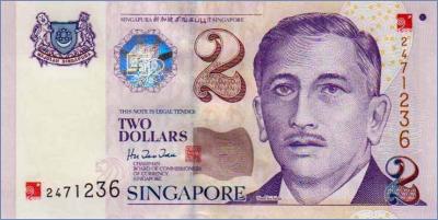 Сингапур 2 доллара  2000 Pick# 45