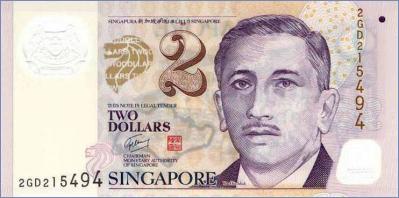 Сингапур 2 доллара  2005 Pick# 46