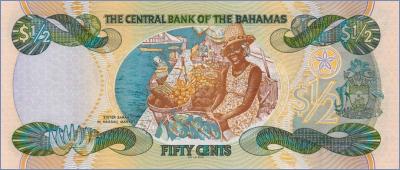 Багамские острова 1/2  доллара  2001 Pick# 68