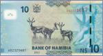 Намибия 10 долларов  2012 Pick# 11a