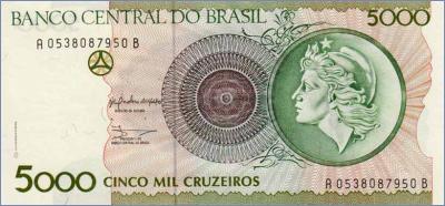Бразилия 5000 крузейро  ND(1990) Pick# 227