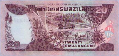 Свазиленд 20 эмалангени  2006 Pick# 30c
