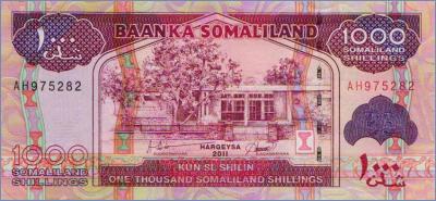 Сомалиленд 1000 шиллингов   2011 Pick# 20a