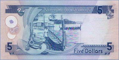 Соломоновы Острова 5 долларов  ND (2009) Pick# 26