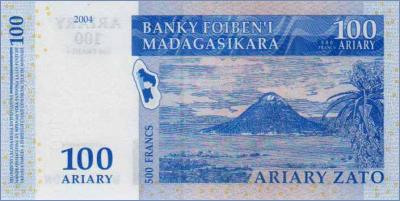 Мадагаскар 100 ариари  2004 Pick# 86b