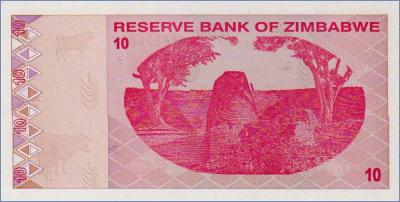 Зимбабве 10  долларов  2009 Pick# 94