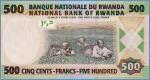 Руанда 500 франков  2004.07.01 Pick# 30