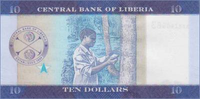 Либерия 10 долларов  2016 Pick# 32a