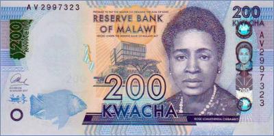 Малави 200 квач  2017.01.01 Pick# 60d