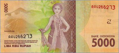 Индонезия 5000 рупий  2016 Pick# 156a