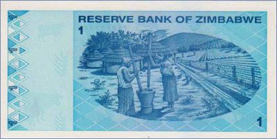 Зимбабве 1 доллар  2009 Pick# 92