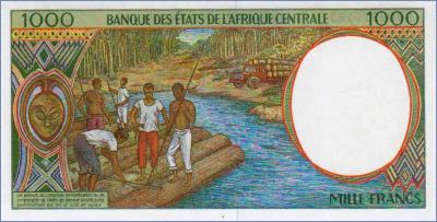 Центрально-Африканские Штаты 1000 франков (ЦАР)  1999 Pick# 302Ff