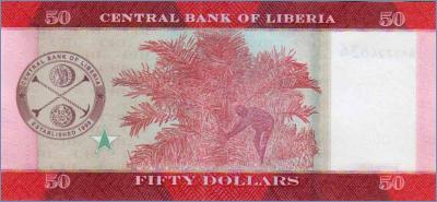 Либерия 50 долларов  2016 Pick# 34a