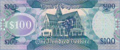 Гайана 100 долларов  2016 Pick# 36c