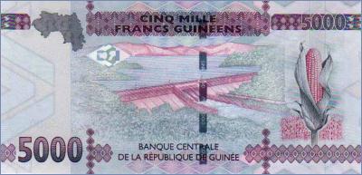 Гвинея 5000 франков  2015 Pick# 49