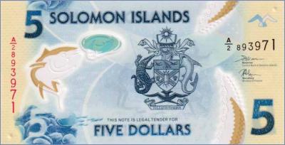 Соломоновы Острова 5 долларов  2019 Pick# New