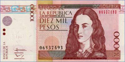 Колумбия 10000 песо  2013 Pick# 453q
