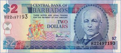 Барбадос 2 доллара  ND (1999) Pick# 54b