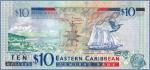 Восточные Карибы 10 долларов  ND (2008) Pick# 47