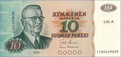 Финляндия 10 марок  1980 Pick# 112